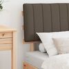 vidaXL Cadre de lit avec t&ecirc;te de lit rembourr&eacute;e Taupe 75 x 190 cm