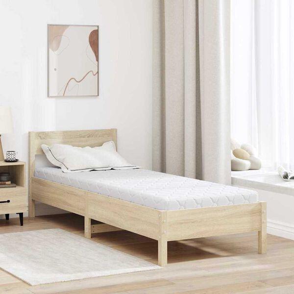 vidaXL Matelas Blanc 80 x 200 cm Tissu jacquard
