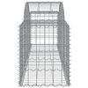 vidaXL Paniers &agrave; gabions arqu&eacute;s 10 pcs 200x50x60/80 cm Fer galvanis&eacute;