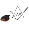 Bo-Camp Chaise papillon de camping pliable Himrod Argile