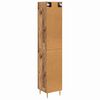 vidaXL Haut Armoire 2 pcs Bois Ancien Bois d'ing&eacute;nierie