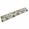vidaXL Tapis de cuisine lavable imprim&eacute; caf&eacute; gris 60x300 cm velours
