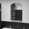 vidaXL Miroir mural avec &eacute;tag&egrave;re 50x70 cm Verre tremp&eacute;