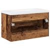 vidaXL Armoire lavabo avec bassin int&eacute;gr&eacute; vieux bois