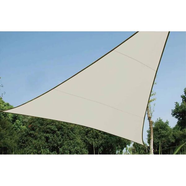 Perel Voile d'ombrage triangulaire 3,6 m Couleur cr&egrave;me GSS3360