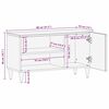 vidaXL Unites TV Marron Clair 80 x 33 x 46 cm Bois d'ing&eacute;nierie