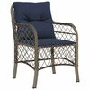 vidaXL Ensemble de salle &agrave; manger pour jardin 5 pcs Gris et Noir Rotin