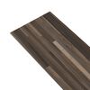vidaXL Dalles de plancher PVC 5,02 m² 2 mm autoadhésif marron rayé