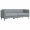 vidaXL Ensemble de canap&eacute;s 2 pcs gris clair tissu