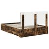 vidaXL Cadre de lit Ch&ecirc;ne fum&eacute; 150 x 200 cm Bois d'ing&eacute;nierie