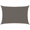 vidaXL Voile d'ombrage 160 g/m&sup2; Anthracite 3x5 m PEHD