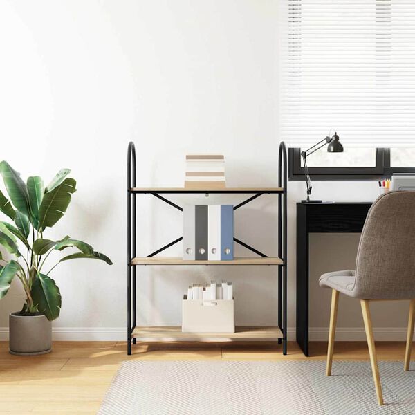 vidaXL &Eacute;tag&egrave;re Ch&ecirc;ne Sonoma 80 x 30 x 109 cm Bois d'ing&eacute;nierie