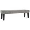 vidaXL Sommier &agrave; lattes de lit et matelas Gris clair 140x200cm Velours