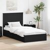 vidaXL Lit de Rangement Noir 100 x 200 cm Bois d'ing&eacute;nierie