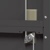 vidaXL Armoire de rangement 2 pcs Noir 90 x 40 x 200 cm Acier