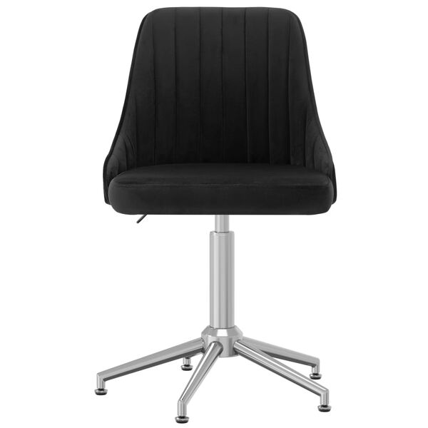 vidaXL Chaises pivotantes &agrave; manger lot de 6 noir velours