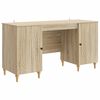 vidaXL Bureau Sonoma 142,5 x 50 x 75 cm Bois d'ing&eacute;nierie