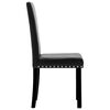 vidaXL Chaises &agrave; manger lot de 4 noir PVC