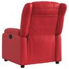 vidaXL Fauteuil inclinable électrique Rouge Similicuir