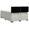 vidaXL Sommier &agrave; lattes de lit et matelas Gris clair 160x200cm Velours