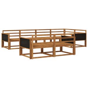 vidaXL Ensemble de canap&eacute;s d'ext&eacute;rieur 7 pcs Naturel