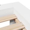 vidaXL Cadre de lit sans matelas blanc 160x200 cm bois de pin massif