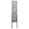 vidaXL Écran de confidentialité de jardin Fretwork Rouillé 32 x 140 cm