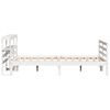 vidaXL Cadre de lit sans matelas blanc 150x200 cm bois de pin massif