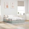 vidaXL Cadre de lit ottoman sans matelas gris clair 140x190 cm velours