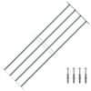 vidaXL Grille r&eacute;glable de s&eacute;curit&eacute; de fen&ecirc;tres et 4 barres 1000-1500mm