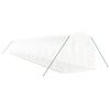 vidaXL Serre avec cadre en acier blanc 28 m&sup2; 14x2x2 m