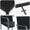 vidaXL Ensemble de salle &agrave; manger pour jardin 9 pcs Noir et gris