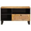 vidaXL Meuble TV Marron 80 x 33 x 46 cm Bois de mangue massif