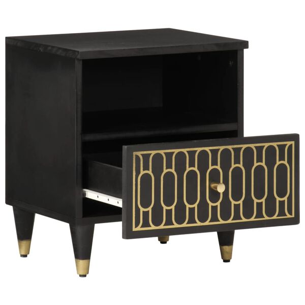 vidaXL Tables de chevet 2 pcs 40x33x46 cm Bois de manguier solide