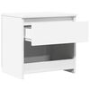 vidaXL Tables de chevet 2 pcs Blanc brillant 40x30x39 cm Agglom&eacute;r&eacute;