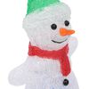 vidaXL Silhouette de bonhomme de neige de No&euml;l LED Acrylique 30 cm