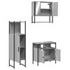 vidaXL Ensemble de meubles de salle de bain 3 pcs Sonoma gris