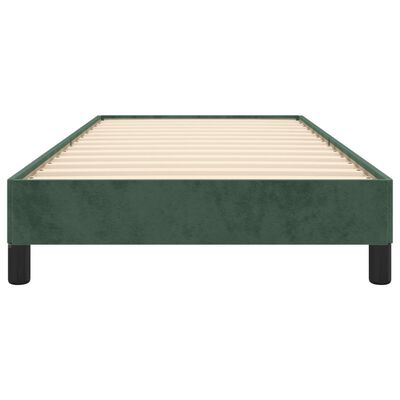 vidaXL Cadre de lit sans matelas vert foncé 90x190 cm velours