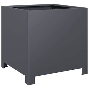 vidaXL Jardini&egrave;re anthracite 40x40x40 cm acier