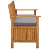 vidaXL Banc de rangement de jardin 120 cm Bois d'acacia solide