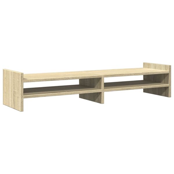 vidaXL Support de moniteur ch&ecirc;ne sonoma 100x27x20 cm bois d'ing&eacute;nierie