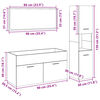 vidaXL Ensemble de meubles de salle de bain 3 pcs ch&ecirc;ne sonoma