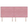 vidaXL T&ecirc;te de lit LED avec des lumi&egrave;res &agrave; LED Rose 200 cm Polyester