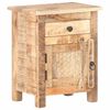 vidaXL Table de chevet 40x30x50 cm Bois de manguier brut
