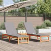 vidaXL Transat 3 pcs Marron Bois d'Acacia Massif