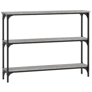 vidaXL Table console sonoma gris 100x22,5x75 cm bois d'ing&eacute;nierie