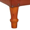 vidaXL Chaise cabriolet marron Cuir v&eacute;ritable de ch&egrave;vre