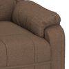 vidaXL Fauteuil de massage Marron Tissu