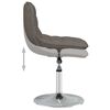 vidaXL Tabouret de bar Taupe Tissu