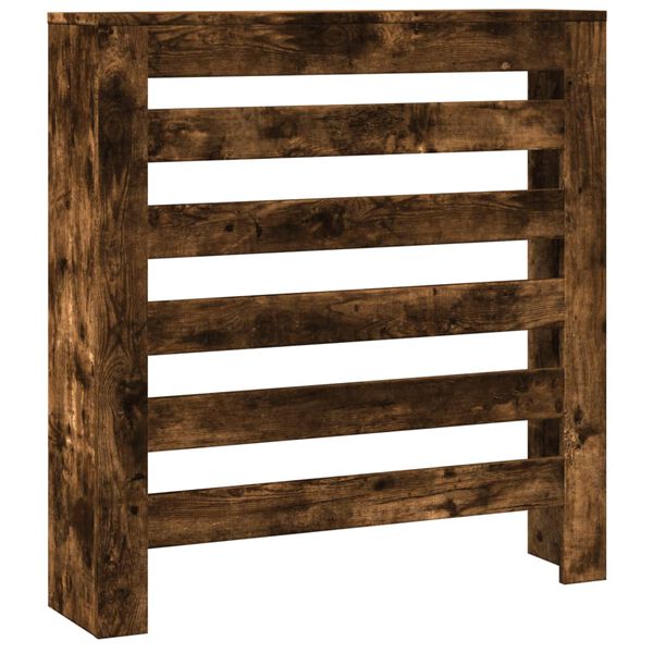 vidaXL Cache-radiateur chêne fumé 78x20x82 cm bois d'ingénierie